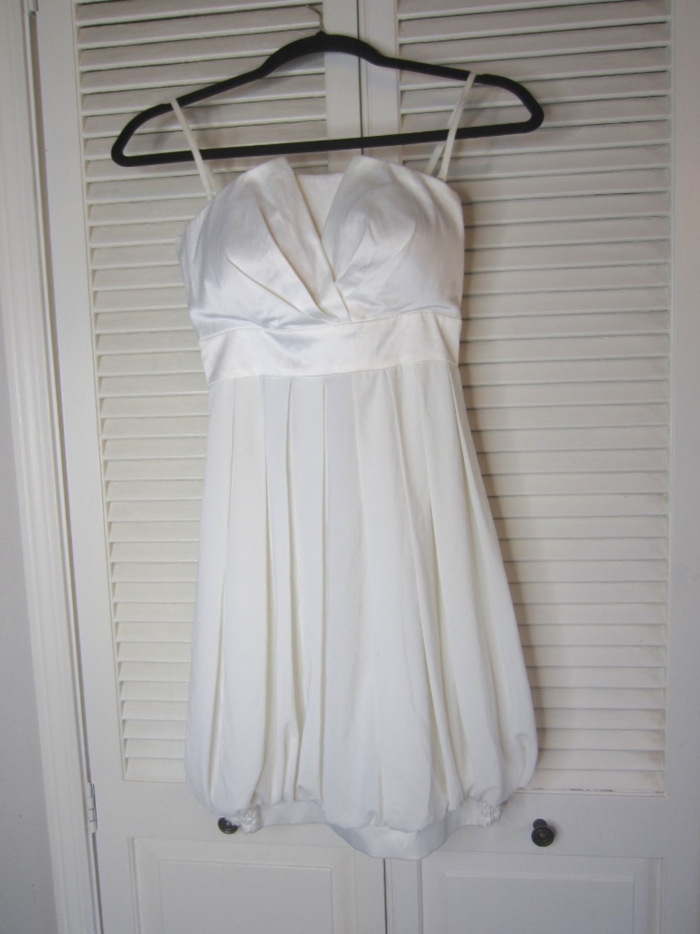NWT Only Brand White satin bubble dress - Size XS/S